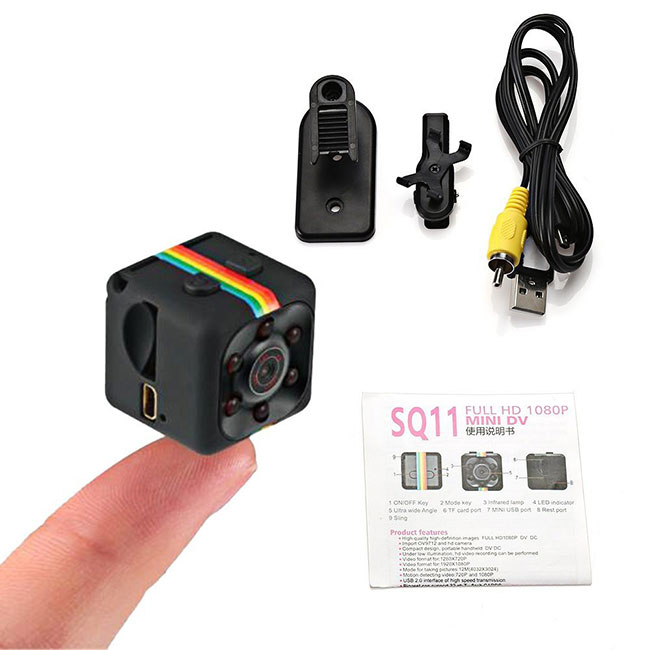Camera siêu nhỏ SQ11 chính hãng kết nối điện thoại ghi hình siêu nét
